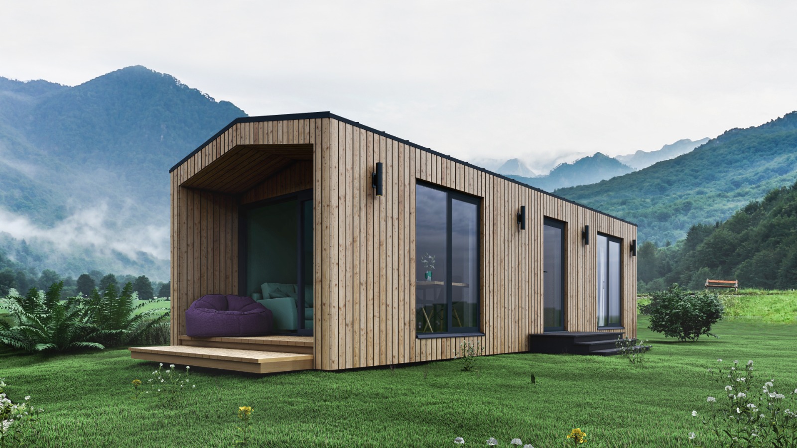 Modular house in scandinavian style scandi Prefab Houses