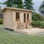 Wooden cabin “KENA” 3×2.5m / 7.5m² / 44mm